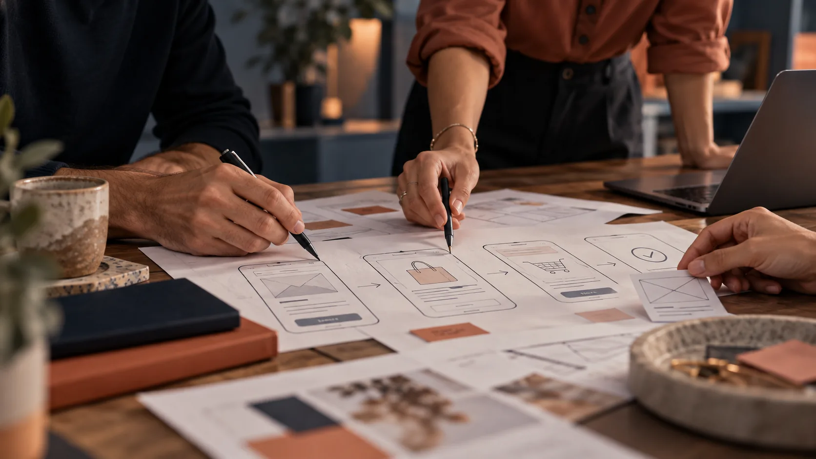 Illustrative digital product design workshop